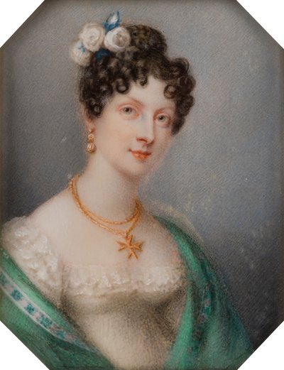 صورة جورجينا فيسكونتيس نيوبورت ، فيما بعد كونتيسة برادفورد ، حوالي 1819 (زيت على قماش) بواسطة شارلوت جونز