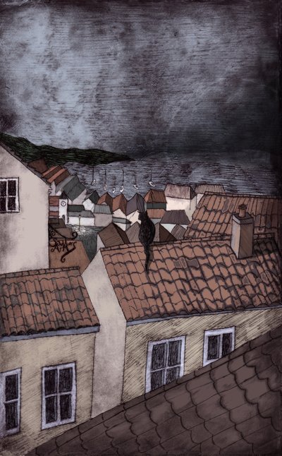 Under Milk Wood، 2013 (نقش النقطة الجافة والرقمي) بواسطة شارلوت أور