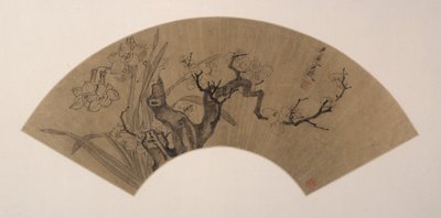 أزهار البرقوق والنرجس بواسطة Chen Hongshou