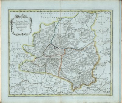 خريطة عامة لمحافظة فياتكا ، 1791. بواسطة تشيرنوى