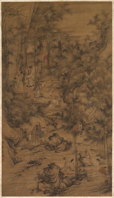 The Seven Worthies of the Bamboo Grove بواسطة الصين ، أسرة تشينغ