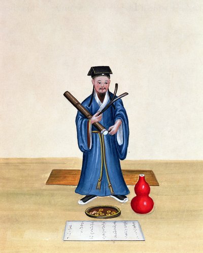طاوي في الصين ، c.1785 (مرحاض على ورق) بواسطة المدرسة الصينية