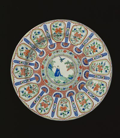 شاحن مُصوَّر للشاعر الخالد تانغ لي باي ، فترة كانغشي ، ص 1690 (خزف) بواسطة المدرسة الصينية