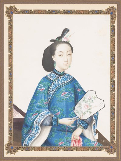 صورة مؤطرة لزوجة Howqua ، حوالي 1850 - 1870 بواسطة المدرسة الصينية