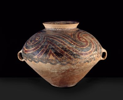 جرة كبيرة ، غرب الصين ، العصر الحجري الحديث ، c.3000 قبل الميلاد (آنية فخارية) بواسطة المدرسة الصينية
