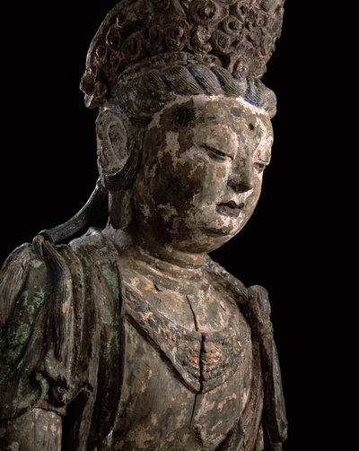 بوديساتفا كبيرة في التأمل ، سلالة جين (1115-1234) (الخشب والصباغ) (التفاصيل) (انظر 206544) بواسطة Chinese School