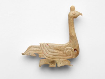 قلاده على شكل طائر مائى c.1050-c.950 ق بواسطة المدرسة الصينية
