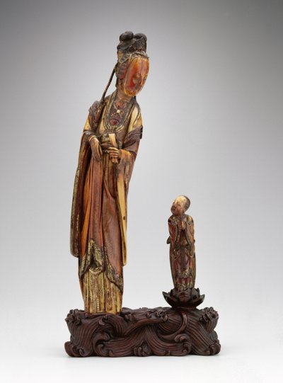 المجموعة الدائمة لـ He Xiangu والمرافقة ، أسرة مينغ ، 1580-1644 بواسطة المدرسة الصينية