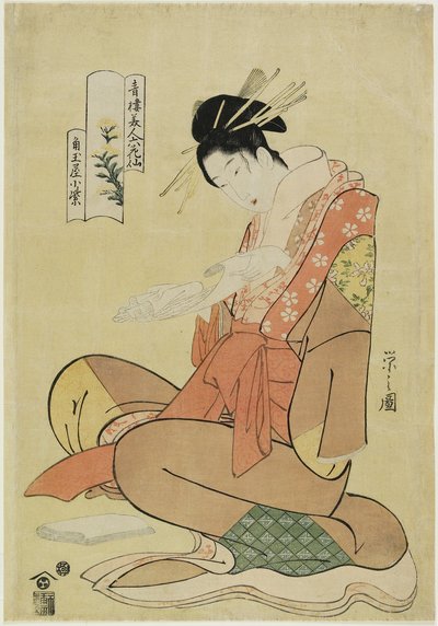 كوموراساكي من منزل كادوتامايا ، 1794-1795 بواسطة تشوبونساي إيسي