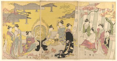 Momiji no ga ، من سلسلة "محاكاة ساخرة عصرية لحكاية جينجي (Furyu yatsushi Genji)" بواسطة تشوبونساي إيسي