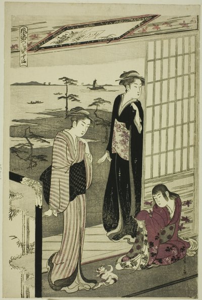 سوما ، من سلسلة "محاكاة ساخرة عصرية لحكاية جينجي (فيوريو ياتسوشي جينجي)" بواسطة Chobunsai Eishi