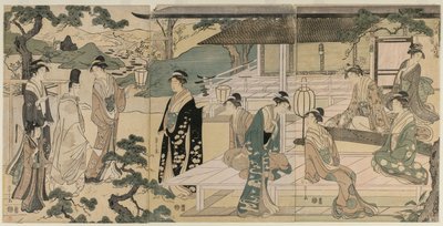 فصل ماتسوكازي من حكاية جينجي (من سلسلة حكاية جينجي في فستان أنيق وعصري) بواسطة Chobunsai Eishi