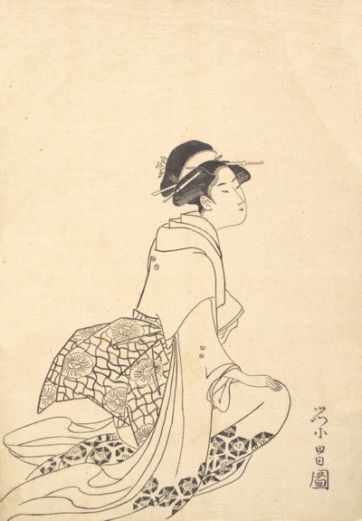 راكع امرأة. بواسطة Chokosai Eiso