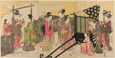 محاكاة ساخرة لفصل Yugao من حكاية جينجي بواسطة Chokosai Eiso