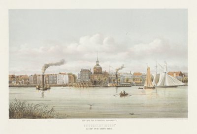 منظر لـ Groothoofdspoort في Dordrecht منظر لـ Groote Hoofd (العنوان على الكائن) Dordrecht في عام 1864 (عنوان السلسلة على الكائن) بواسطة كريستيان بوس