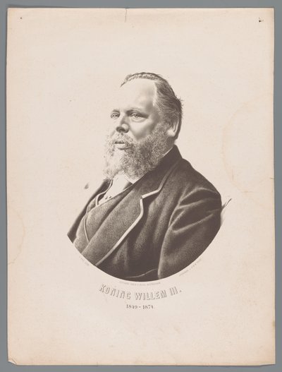صورة ويليام الثالث ملك هولندا الملك وليام الثالث 1849-1874 (العنوان على وجوه) بواسطة كريستيان بوس