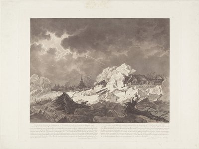 منظر لـ Ysgang و Dykbreek في Vuuren بواسطة Gorcum في 22 فبراير 1799 / Vue des Glaces qui S