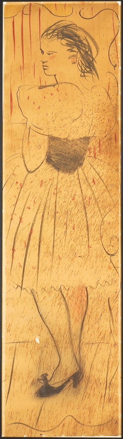 بالثلاثي (رسم مشهد العشاق) (قلم رصاص على ورق) (انظر أيضًا 742028-29) بواسطة كريستيان بيرارد