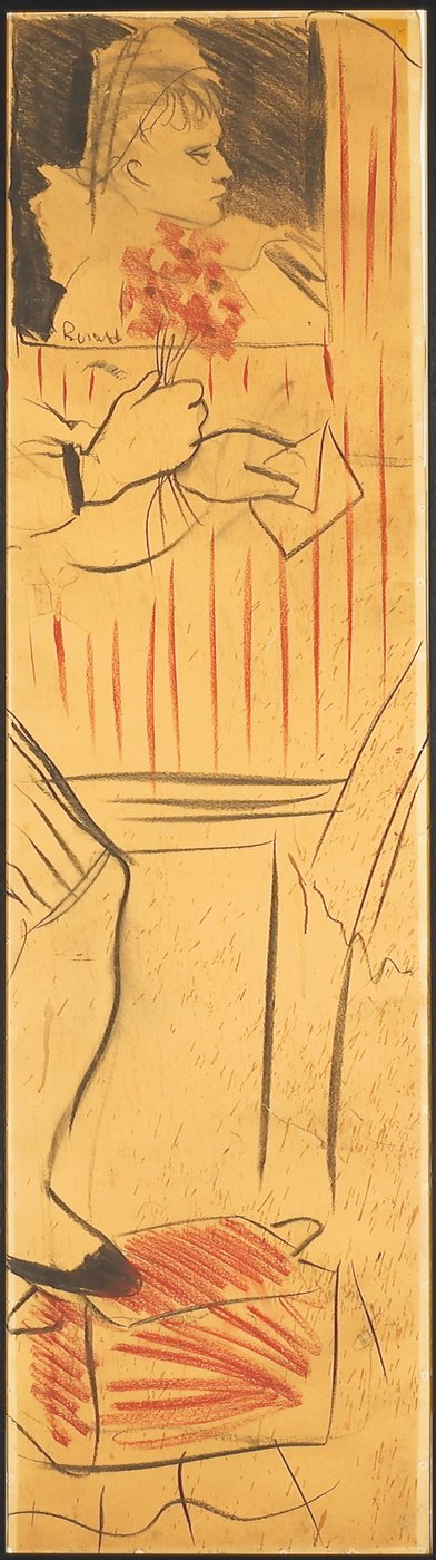 بالثلاثي (رسم مشهد العشاق) (قلم رصاص على ورق) (انظر أيضًا 742028-30) بواسطة كريستيان بيرارد