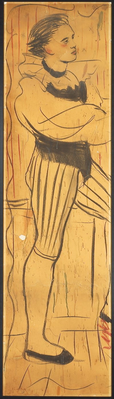 بالثلاثي (رسم مشهد العشاق) (قلم رصاص على ورق) (انظر أيضًا 742029-30) بواسطة كريستيان بيرارد