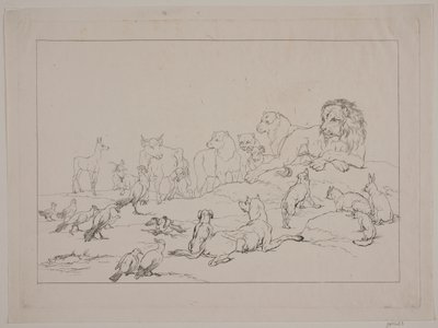 جمعية الحيوانات. رسم توضيحي لـ "Reineke Fuchs" بواسطة Christian David Gebauer