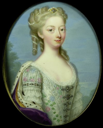 آنا ، أميرة هانوفر (1709-59) ، زوجة وليام الرابع أمير أورانج ناسو بواسطة كريستيان فريدريش زينكي