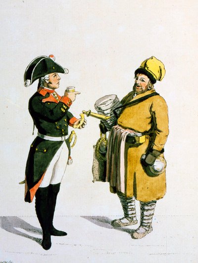 بائع Sbiten ، 1799. بواسطة كريستيان جوتفريد هاينريش جيسلر