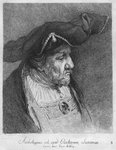 من الواضح أن ناخب ساكسونيا. Lipsicc في Duck Dobrizhoffer ، 1769 بواسطة كريستيان جوتفريد شولتز
