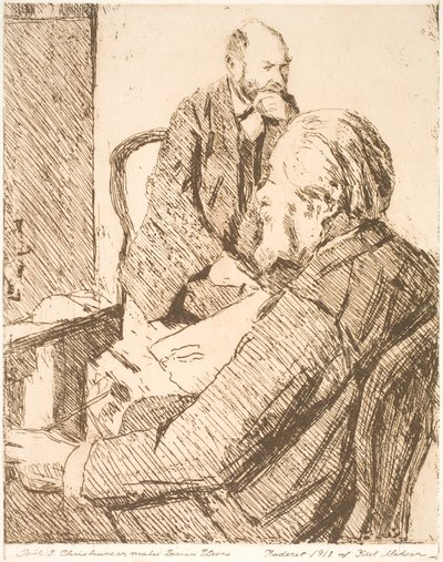 بول س. كريستيانسن يرسم ستيفنز بواسطة Christian Juel Madsen