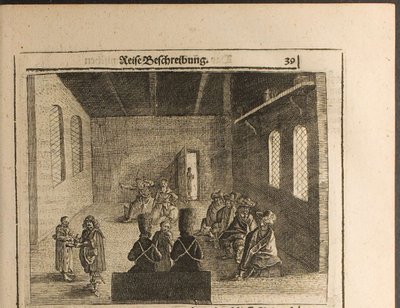 السفير بريكاس بوسولسكي بريكاس في رسم مسكوفي من الرحلات إلى دوق إم العظيم بواسطة Christian Lorenzen Rothgiesser