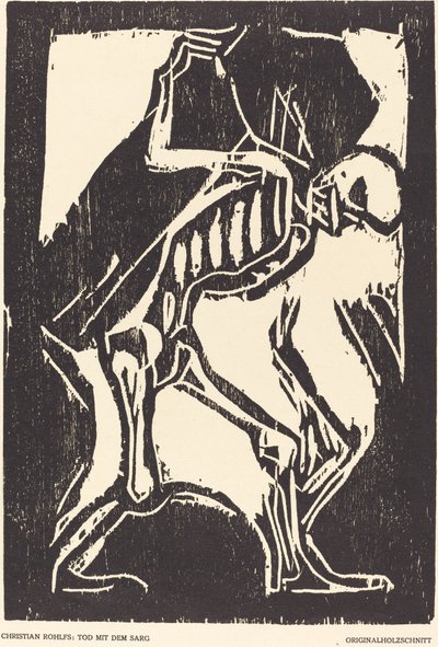 الموت مع التابوت ، ج. 1917. بواسطة كريستيان رولفس