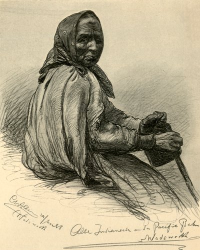 امرأة أمريكية مسنة من السكان الأصليين ، وادزورث ، نيفادا ، الولايات المتحدة الأمريكية ، 1898. بواسطة كريستيان فيلهلم أليرز