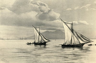 في خليج نابولي ، 1898. بواسطة كريستيان فيلهلم أليرز