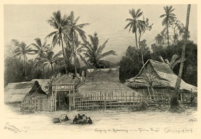 Kampong بالقرب من Jomblang ، Semarang ، Java ، 1898. بواسطة كريستيان فيلهلم أليرز
