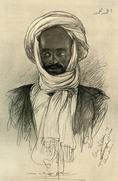 رجل على متن باخرة 'Hatasoo' ، مصر ، 1898. بواسطة كريستيان فيلهلم أليرز