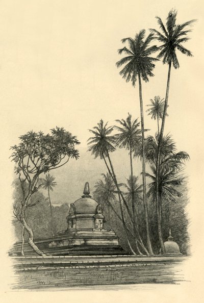 ضريح ناتا ديفال ، كاندي ، سيلان ، 1898. بواسطة كريستيان فيلهلم أليرز