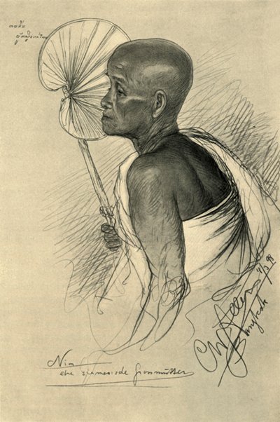 نيم - جدة سيامية ، بانكوك ، 1898. بواسطة كريستيان فيلهلم أليرز