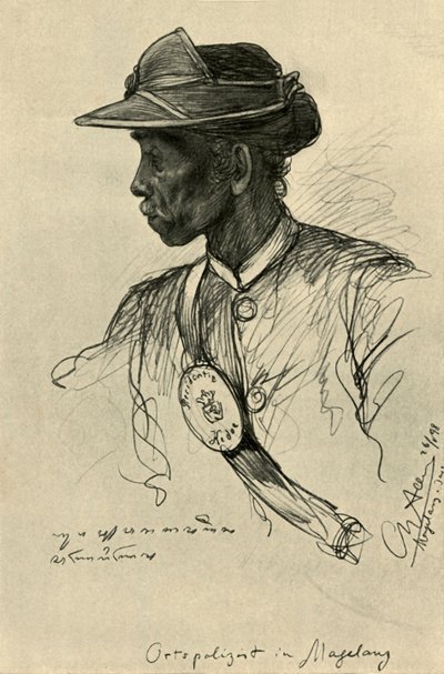 شرطي ، ماغالانج ، جاوة ، 1898. بواسطة كريستيان فيلهلم أليرز