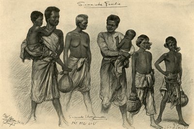 عائلة سيامي ، بانكوك ، 1898. بواسطة كريستيان فيلهلم أليرز