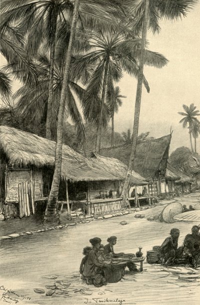 مشهد شارع في تاسيكمالايا ، جاوة ، 1898. بواسطة كريستيان فيلهلم أليرز