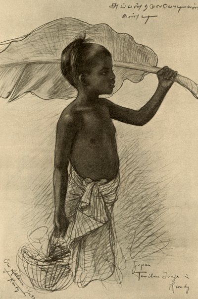 فتى من التاميل ، كاندي ، سيلان ، 1898. بواسطة كريستيان فيلهلم أليرز