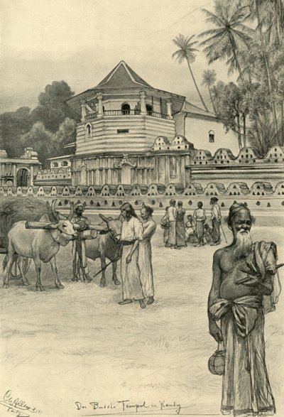 معبد السن ، كاندي ، سيلان ، 1898. بواسطة كريستيان فيلهلم أليرز