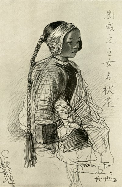 تشان فا - فتاة صينية ، هونغ كونغ ، 1898. بواسطة كريستيان فيلهلم أليرز