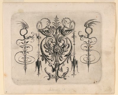 اللوحة 17 ، من Neüw Grotteßken Buch (كتاب Grotesque الجديد) بواسطة كريستوف جامنيتسر