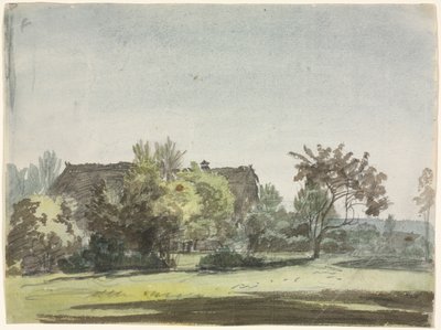 مزرعة خلف الأشجار ، ح. 1790. بواسطة كريستوف ناث