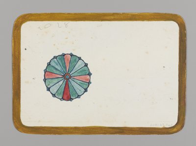 أقحوان منمق (بالعكس) ، c.1880 (مرحاض ، حبر أسود ، وطلاء معدني فوق الجرافيت على مخزون بطاقات رفيع جدًا) بواسطة كريستوفر جرانت لا فارج