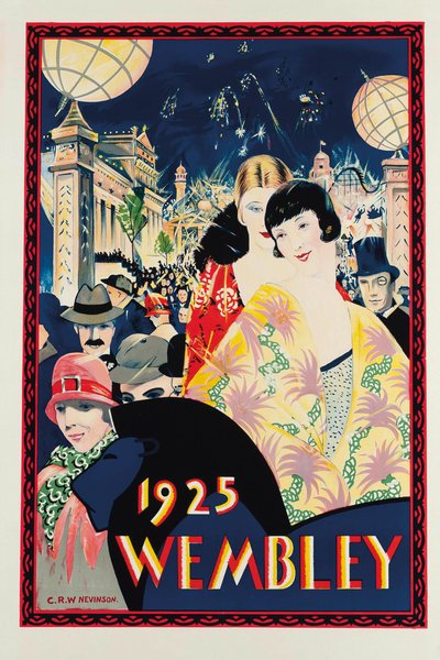 1925 ، ويمبلي ، 1924 بواسطة Christopher Richard Wynne Nevinson