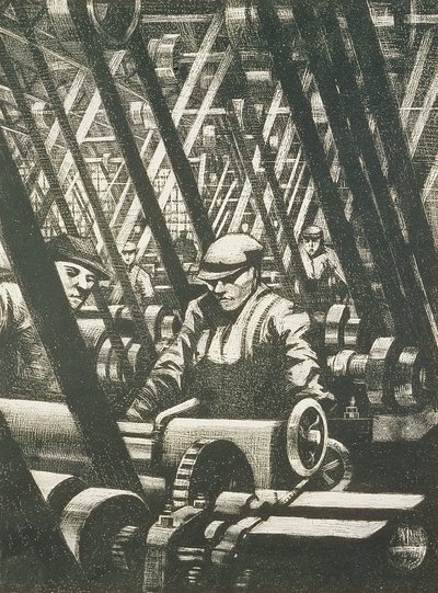 صنع المحرك ، 1917 (الحفر والنقطة الجافة) بواسطة كريستوفر ريتشارد وين نيفنسون