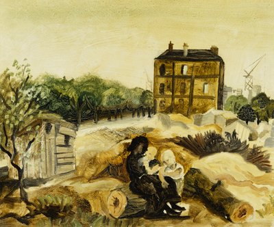 البيت البني الصغير ، باسي ، حوالي عام 1928 (زيت على لوحة قماشية) بواسطة كريستوفر وود