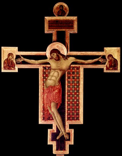 Crucifix Detrempe على خشب Cimabue (Cenni di Pepo) (1272-1302) 1268-1271 Dim. 336x267 cm Arezzo ، كنيسة سان دومينيكو بواسطة سيمابو